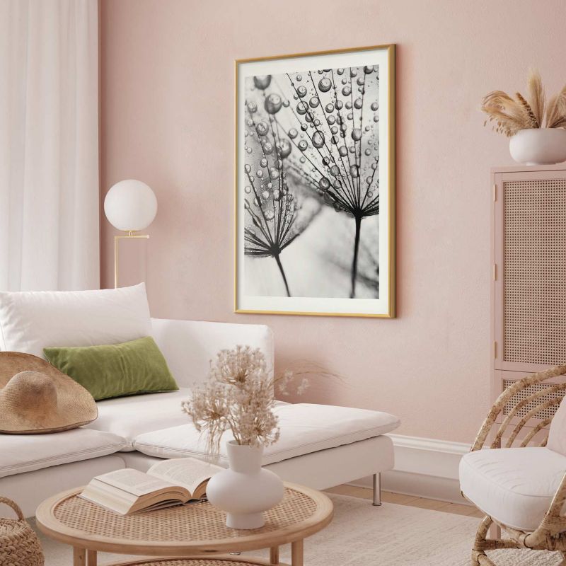 Plakat Artgeist Rosa 21x30 cm z ramą złotą 1 szt