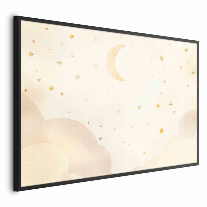 Plakat Artgeist Rozgwieżdżona noc 60x40 cm z ramą czarną 1 szt
