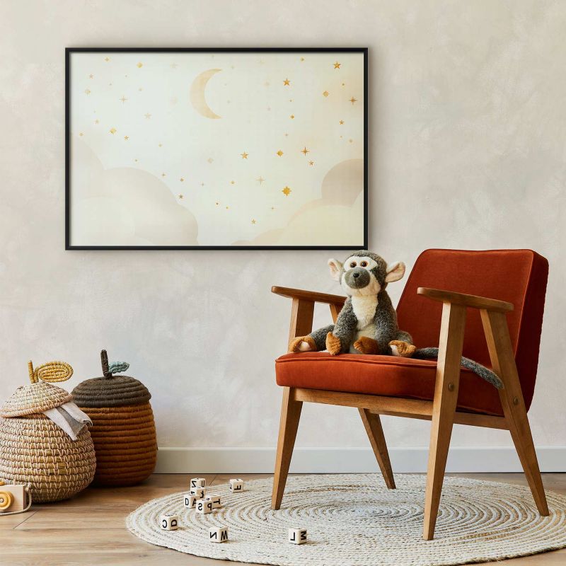 Plakat Artgeist Rozgwieżdżona noc 60x40 cm z ramą czarną 1 szt
