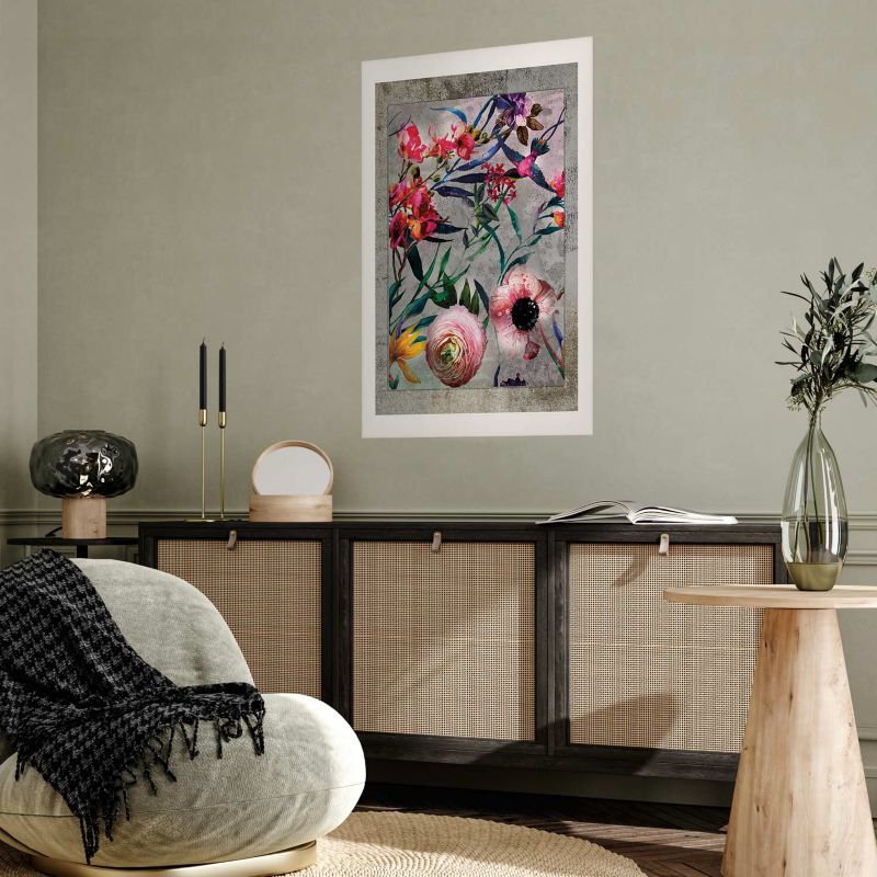 Plakat Artgeist Rustykalne kwiaty 21x30 cm bez ramy 1 szt