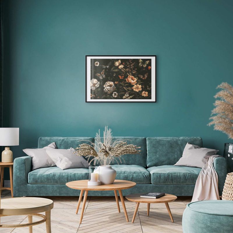 Plakat Artgeist Rustykalny ogród 30x21 cm z ramą czarną 1 szt