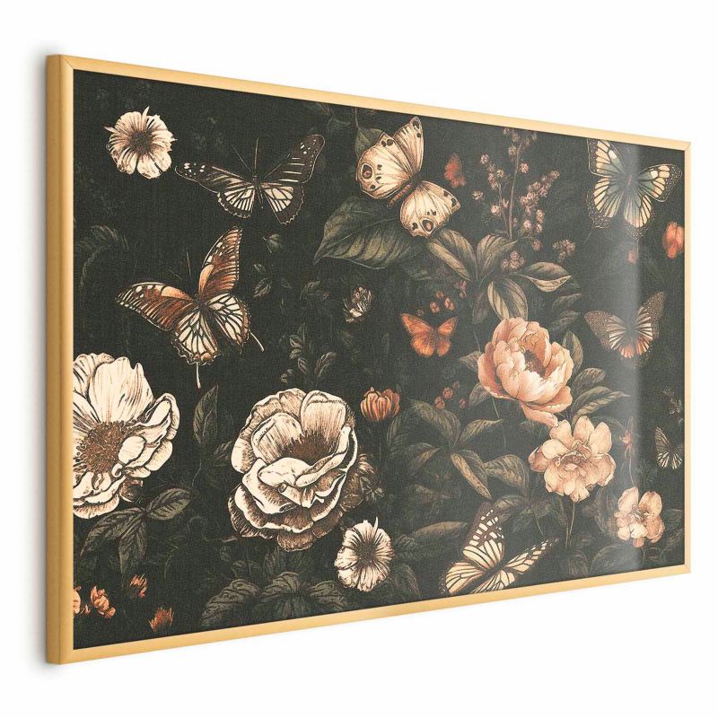 Plakat Artgeist Rustykalny ogród 30x21 cm z ramą złotą 1 szt