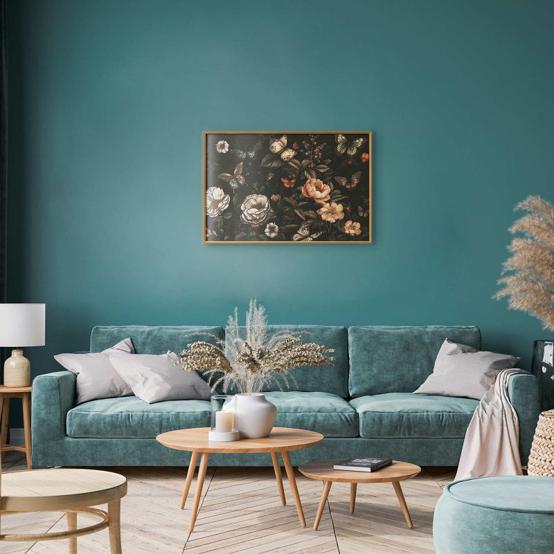 Plakat Artgeist Rustykalny ogród 30x21 cm z ramą złotą 1 szt