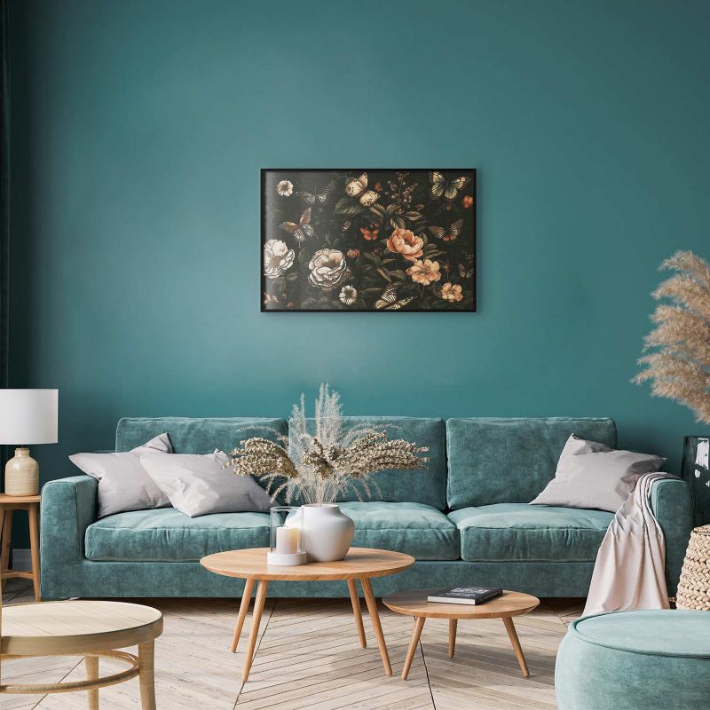 Plakat Artgeist Rustykalny ogród 42x29,7 cm z ramą czarną 1 szt
