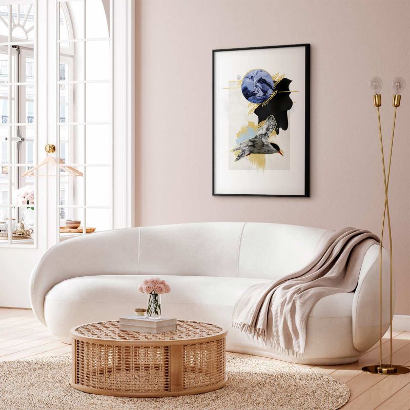 Plakat Artgeist Rybitwa antarktyczna 29,7x42 cm z ramą czarną 1 szt