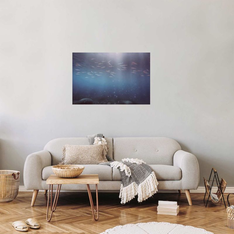 Plakat Artgeist Rybki w głębinach 30x21 cm bez ramy 1 szt