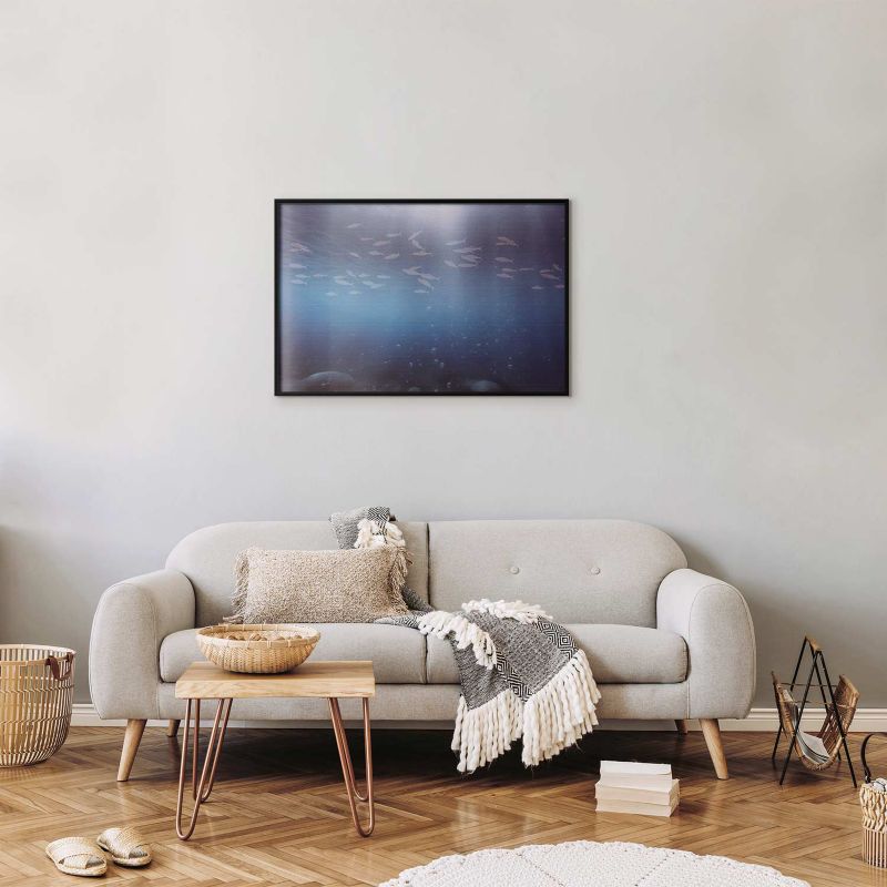 Plakat Artgeist Rybki w głębinach 60x40 cm z ramą czarną 1 szt