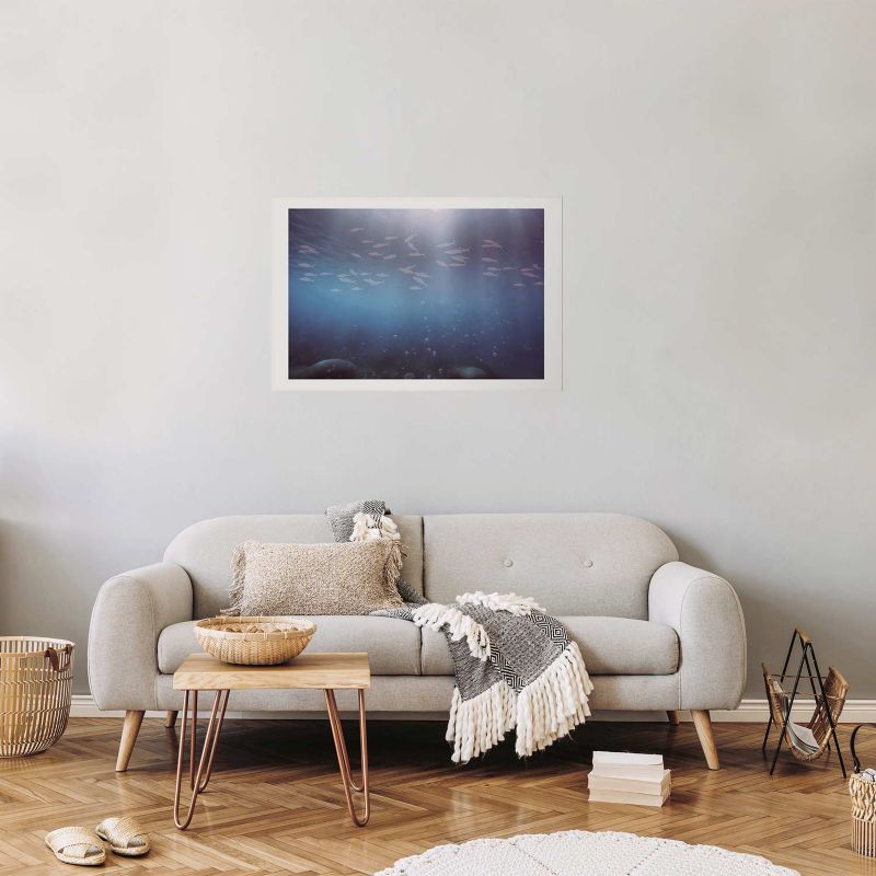 Plakat Artgeist Rybki w głębinach 90x60 cm bez ramy 1 szt