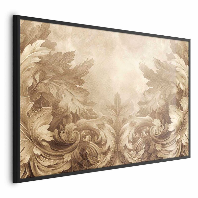 Plakat Artgeist Rzeźbione ornamenty 30x21 cm z ramą czarną 1 szt