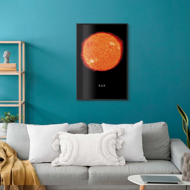 Plakat Artgeist Słońce 21x30 cm z ramą czarną 1 szt