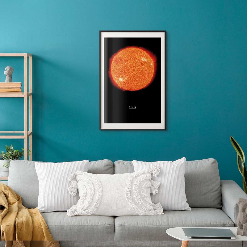 Plakat Artgeist Słońce 60x90 cm z ramą czarną 1 szt