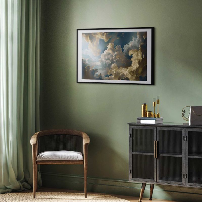 Plakat Artgeist Słońce i cienie 90x60 cm z ramą czarną 1 szt