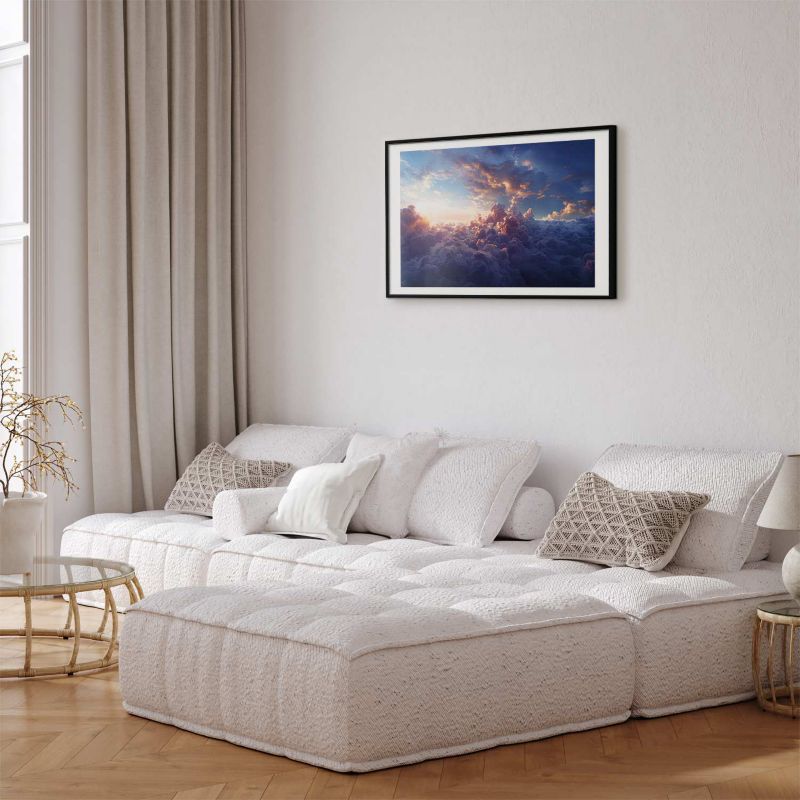 Plakat Artgeist Słońce w ukryciu 60x40 cm z ramą czarną 1 szt