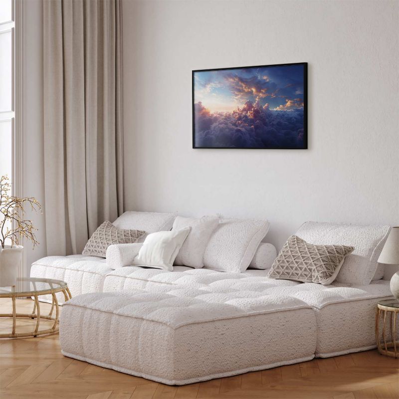 Plakat Artgeist Słońce w ukryciu 90x60 cm z ramą czarną 1 szt