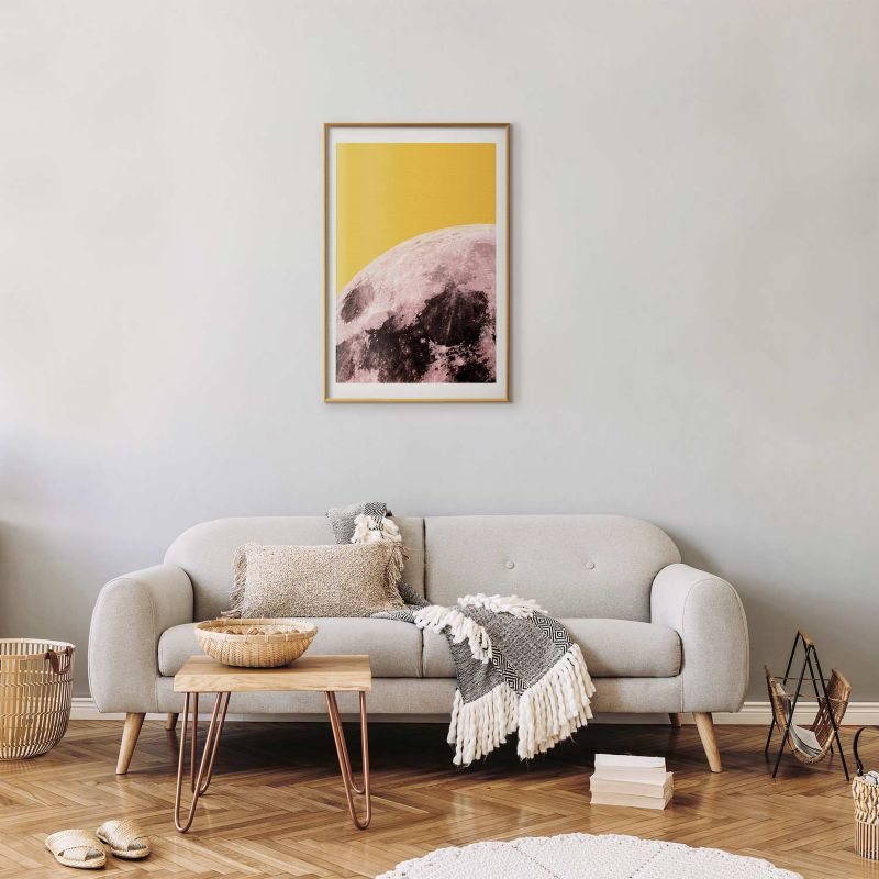 Plakat Artgeist Słoneczny księżyc 60x90 cm z ramą złotą 1 szt