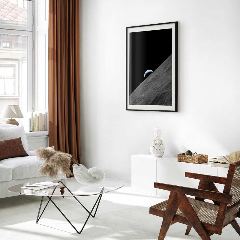 Plakat Artgeist Samotna planeta 40x60 cm z ramą czarną 1 szt