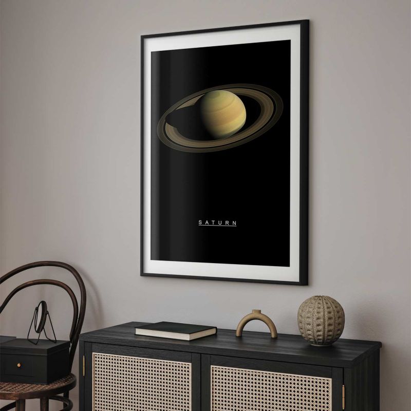 Plakat Artgeist Saturn 29,7x42 cm z ramą czarną 1 szt