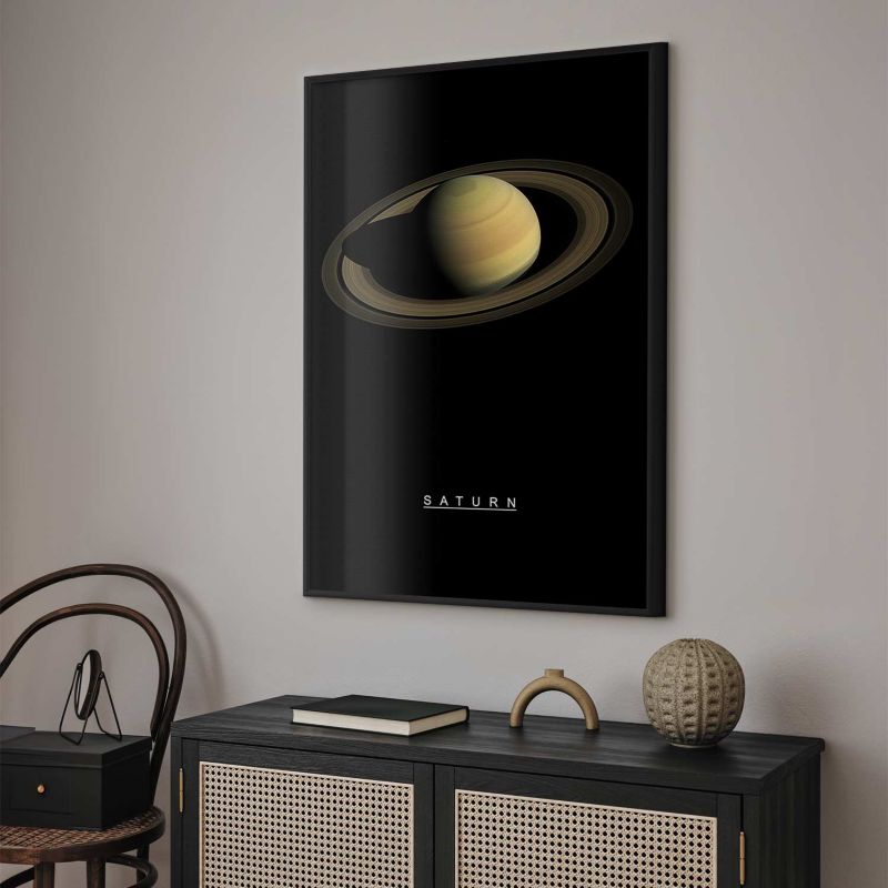 Plakat Artgeist Saturn 60x90 cm z ramą czarną 1 szt