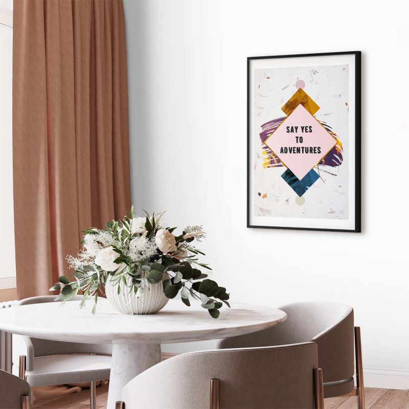 Plakat Artgeist Say yes 21x30 cm z ramą czarną 1 szt