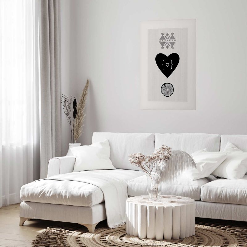 Plakat Artgeist Serce i pień 21x30 cm bez ramy 1 szt