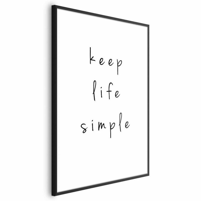 Plakat Artgeist Simple 40x60 cm z ramą czarną 1 szt