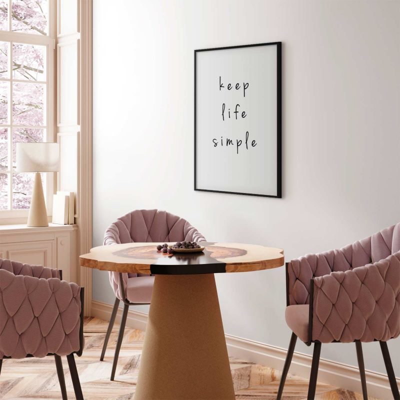 Plakat Artgeist Simple 40x60 cm z ramą czarną 1 szt