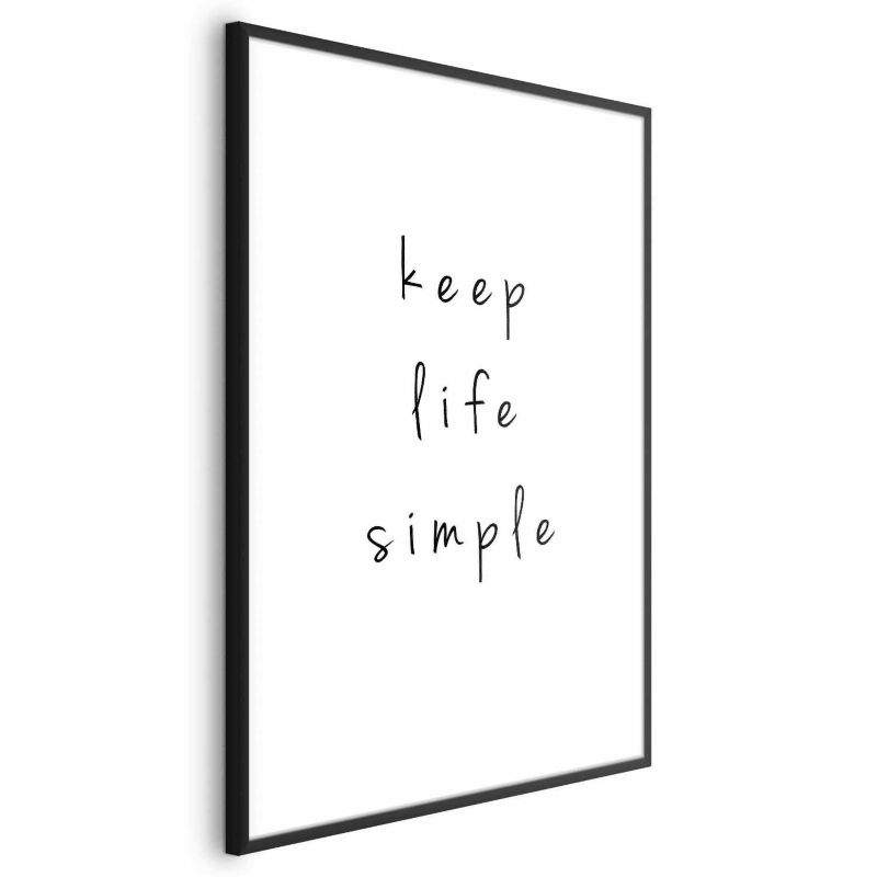 Plakat Artgeist Simple 60x90 cm z ramą czarną 1 szt