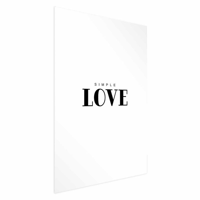 Plakat Artgeist Simple Love 60x90 cm bez ramy 1 szt
