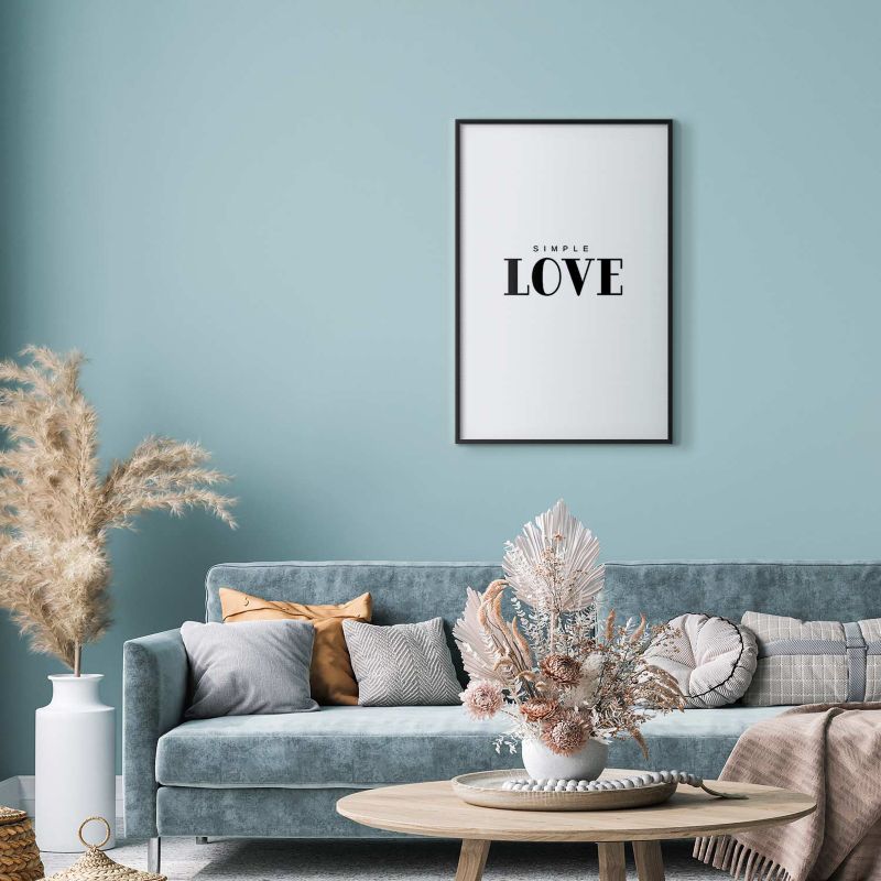 Plakat Artgeist Simple Love 60x90 cm z ramą czarną 1 szt