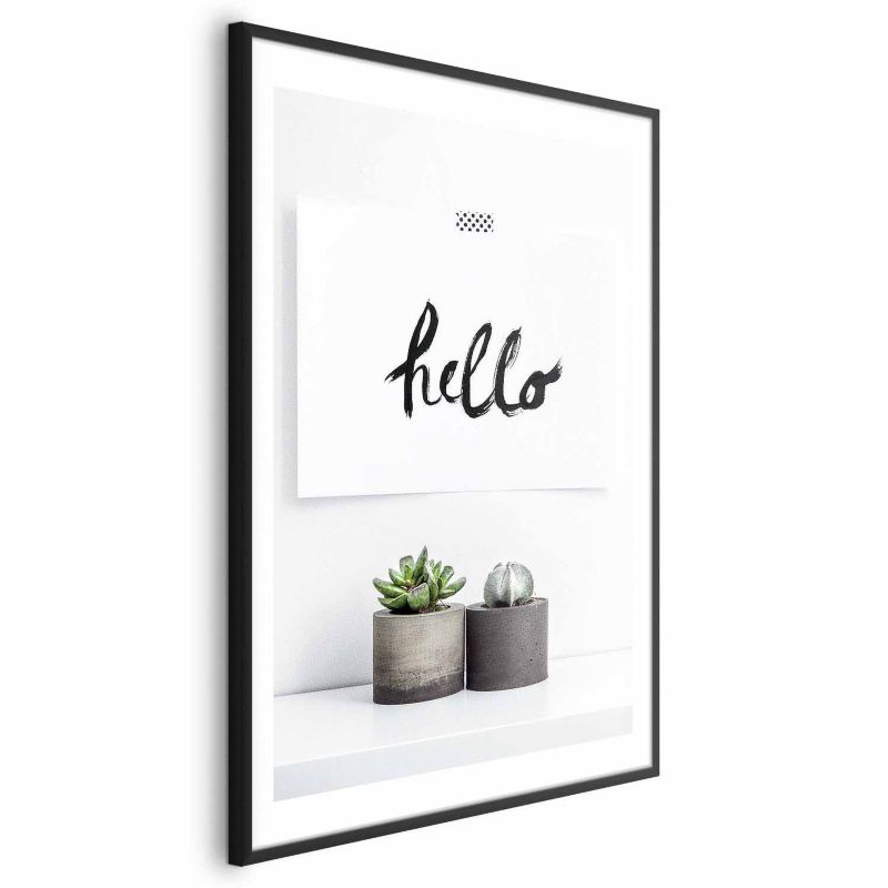 Plakat Artgeist Skandynawski dom 21x30 cm z ramą czarną 1 szt