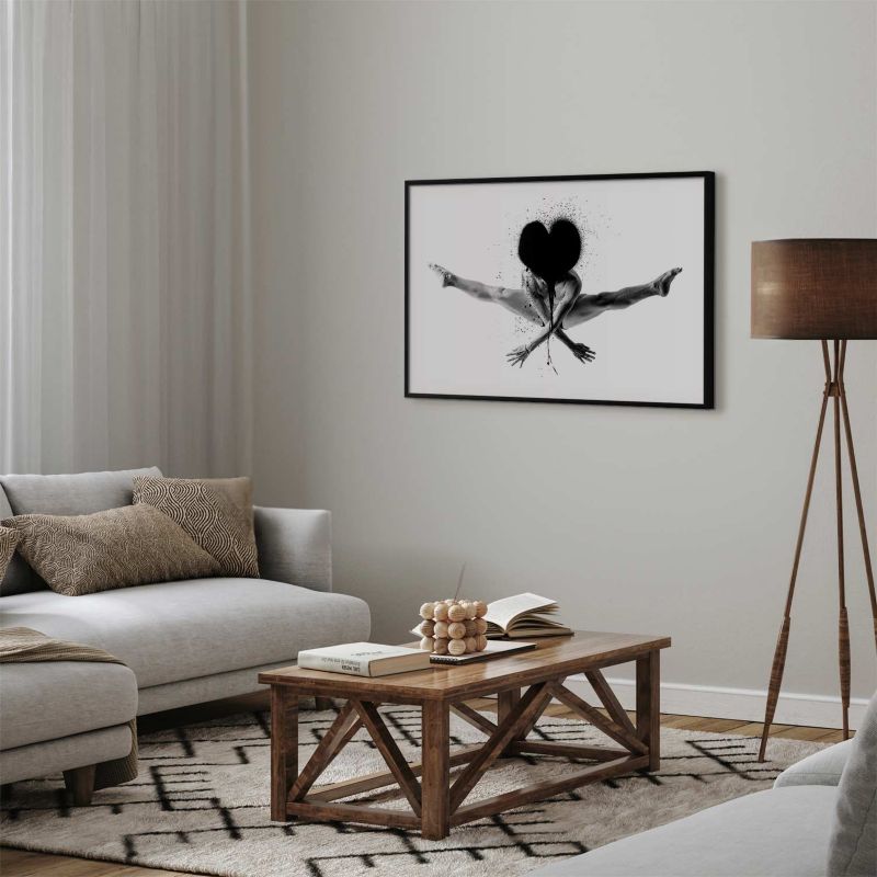 Plakat Artgeist Skok 42x29,7 cm z ramą czarną 1 szt