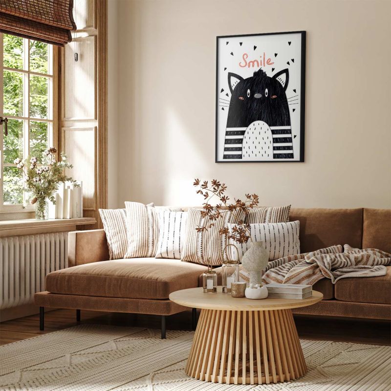 Plakat Artgeist Smile 40x60 cm z ramą czarną 1 szt