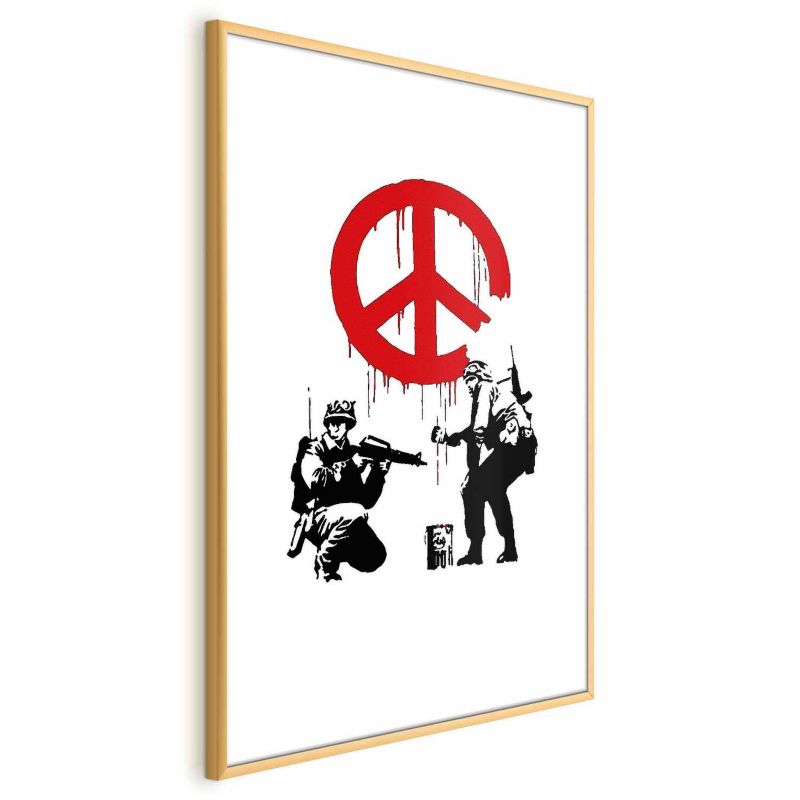 Plakat Artgeist Soldiers 29,7x42 cm z ramą złotą 1 szt