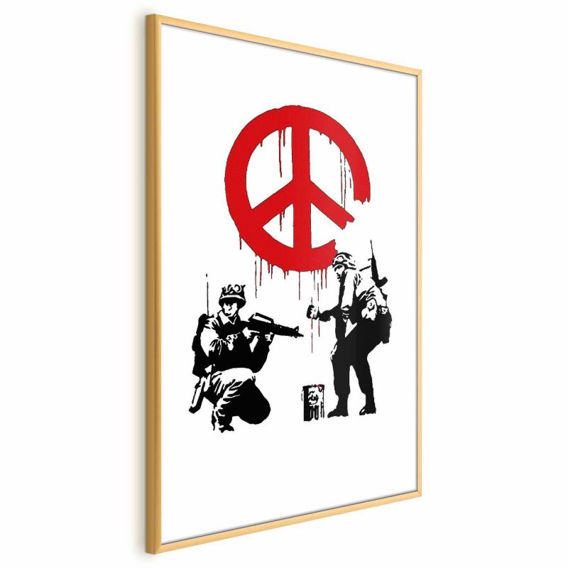 Plakat Artgeist Soldiers 40x60 cm z ramą złotą 1 szt