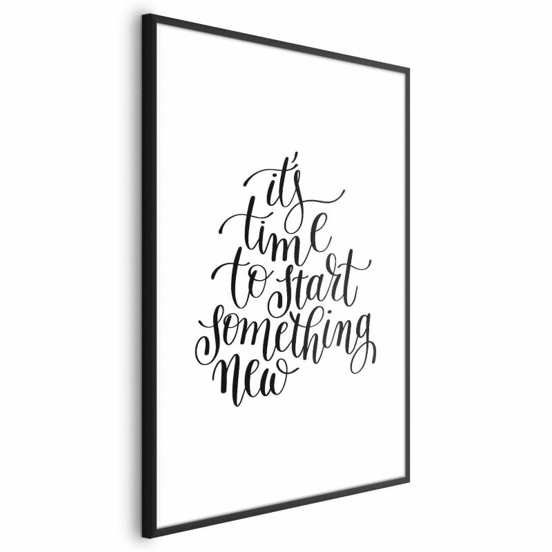 Plakat Artgeist Something new 40x60 cm z ramą czarną 1 szt