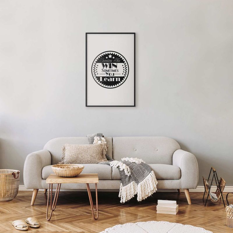 Plakat Artgeist Sometimes 29,7x42 cm z ramą czarną 1 szt