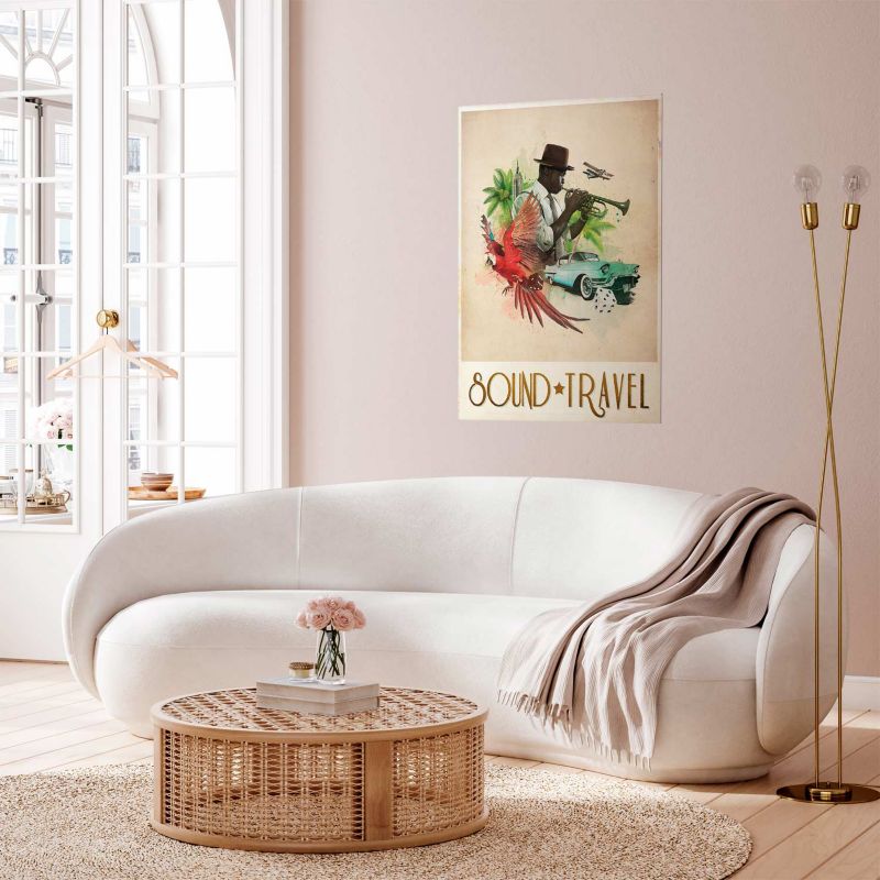 Plakat Artgeist Sound Travel 21x30 cm bez ramy 1 szt