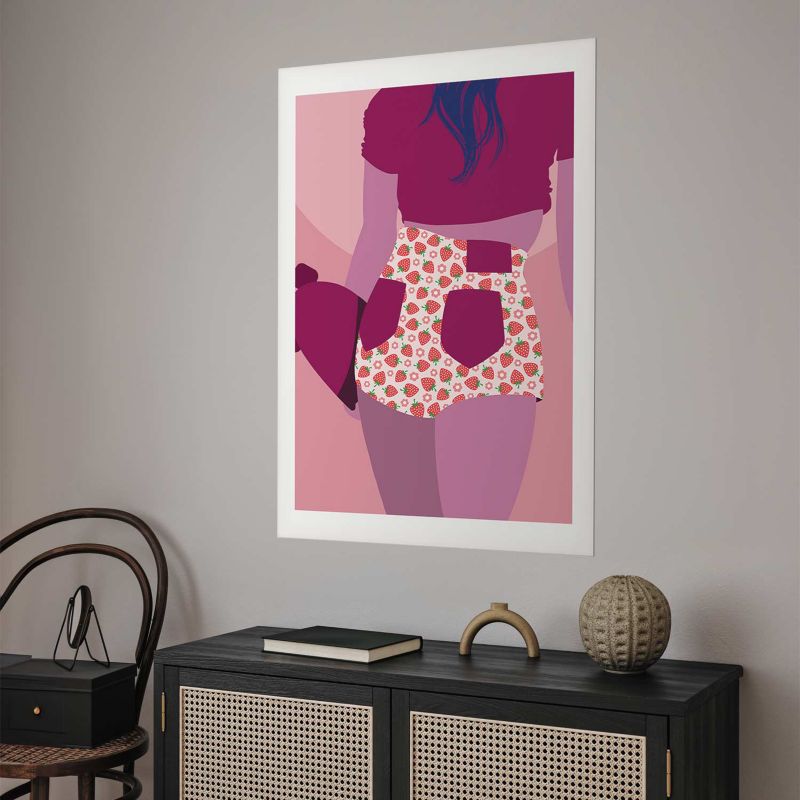 Plakat Artgeist Spodenki w truskawki 29,7x42 cm bez ramy 1 szt