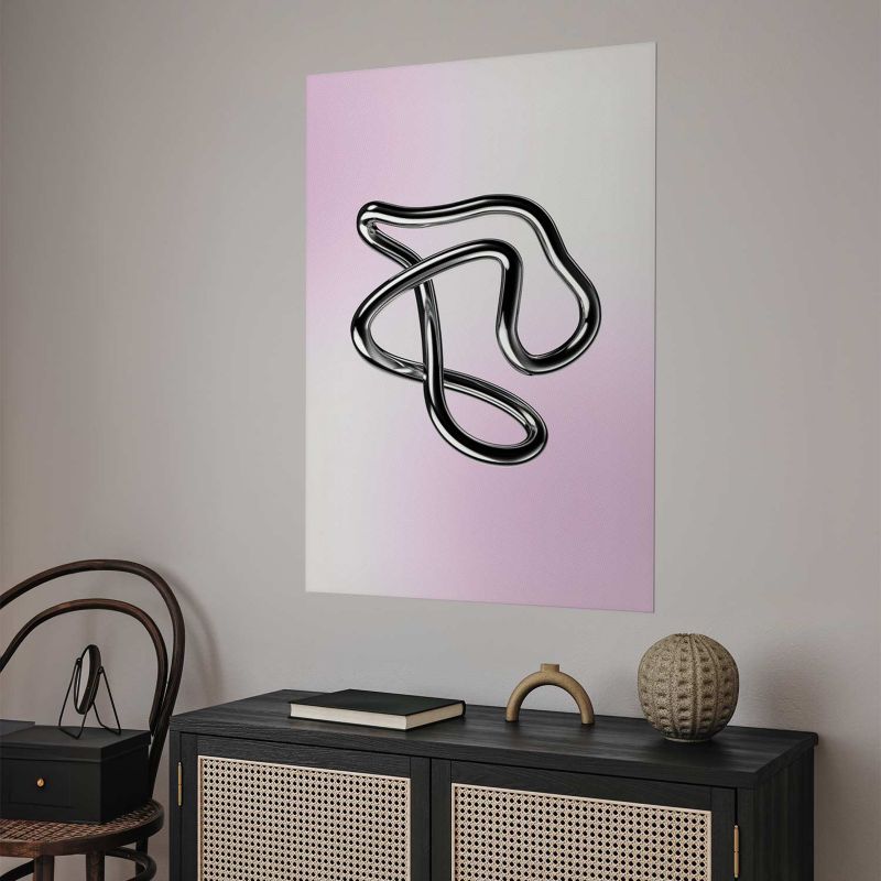 Plakat Artgeist Srebrne Zawiłości 21x30 cm bez ramy 1 szt