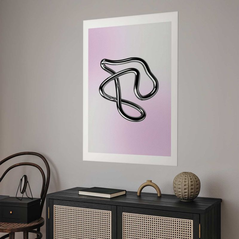 Plakat Artgeist Srebrne Zawiłości 21x30 cm bez ramy 1 szt