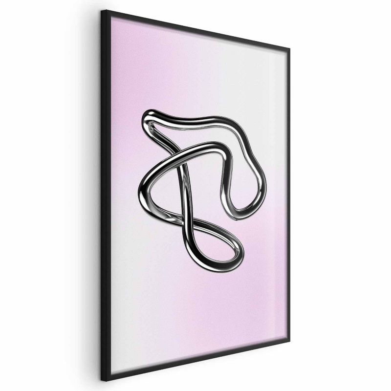 Plakat Artgeist Srebrne Zawiłości 29,7x42 cm z ramą czarną 1 szt