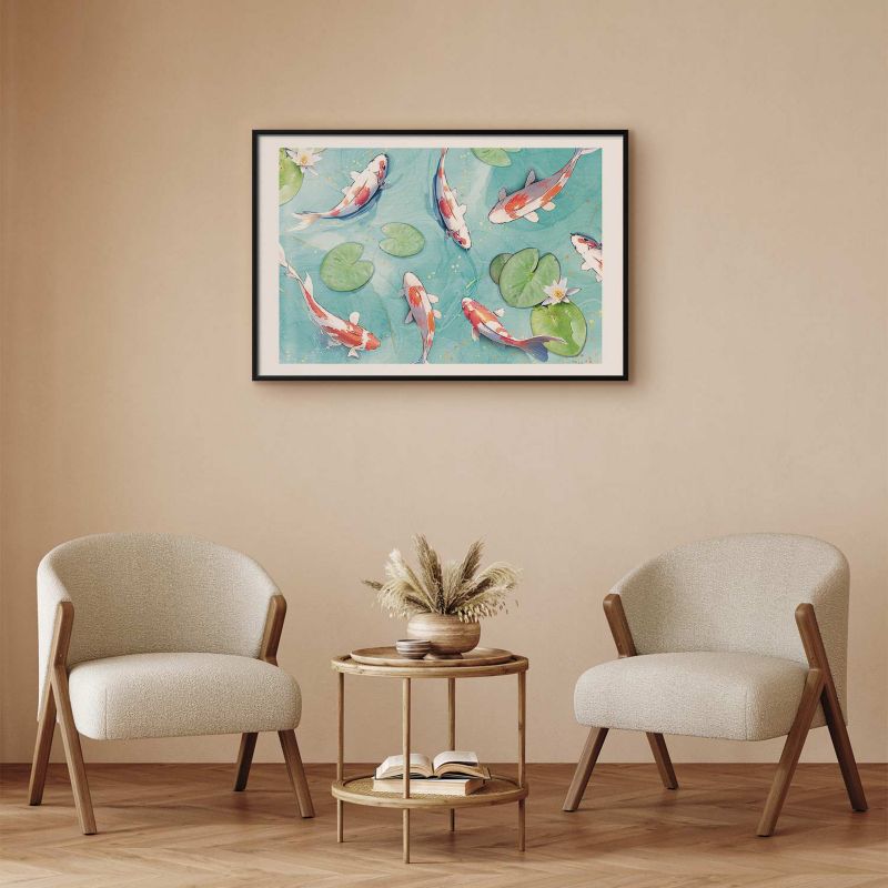 Plakat Artgeist Staw w Japonii 90x60 cm z ramą czarną 1 szt