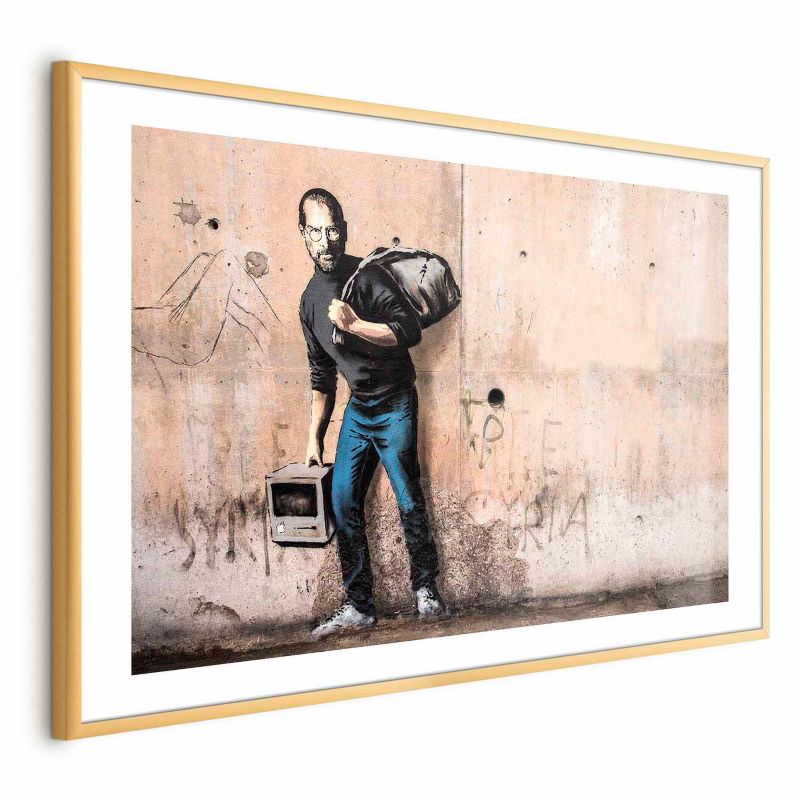 Plakat Artgeist Steve 30x21 cm z ramą złotą 1 szt