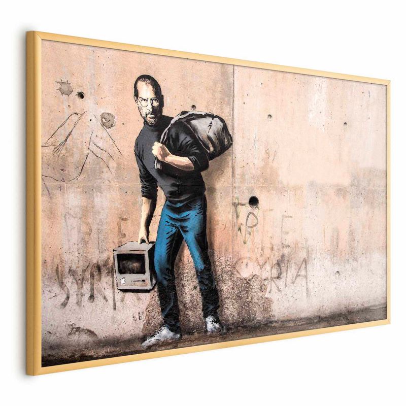 Plakat Artgeist Steve 42x29,7 cm z ramą złotą 1 szt