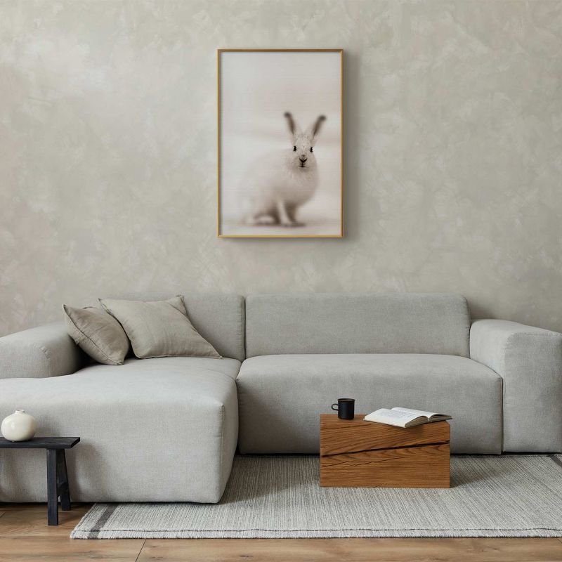 Plakat Artgeist Strachliwe spojrzenie 21x30 cm z ramą złotą 1 szt