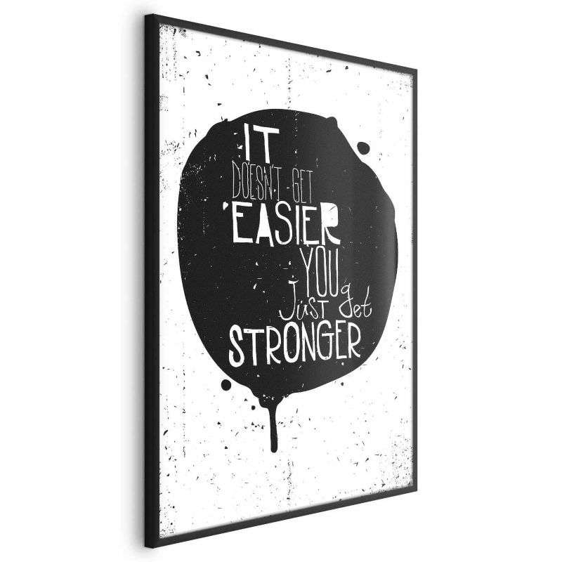 Plakat Artgeist Stronger 21x30 cm z ramą czarną 1 szt