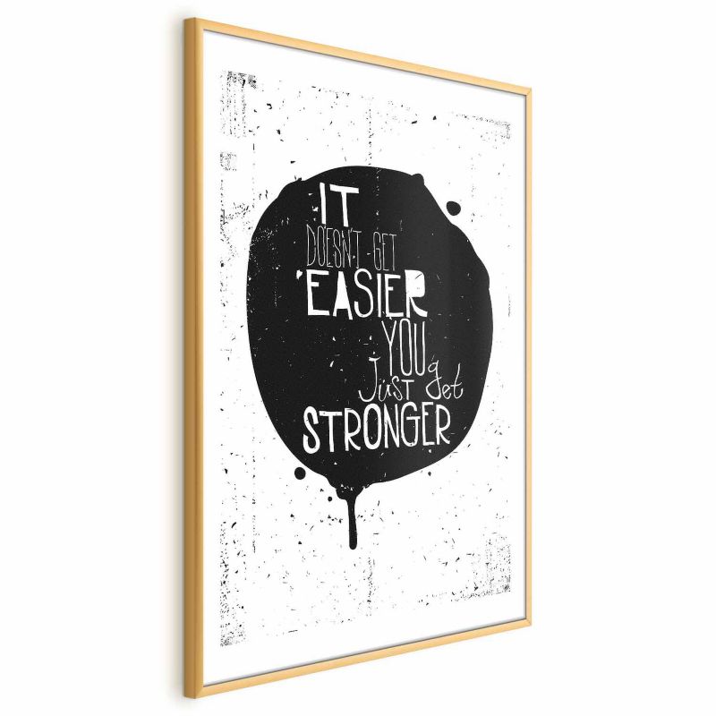 Plakat Artgeist Stronger 29,7x42 cm z ramą złotą 1 szt