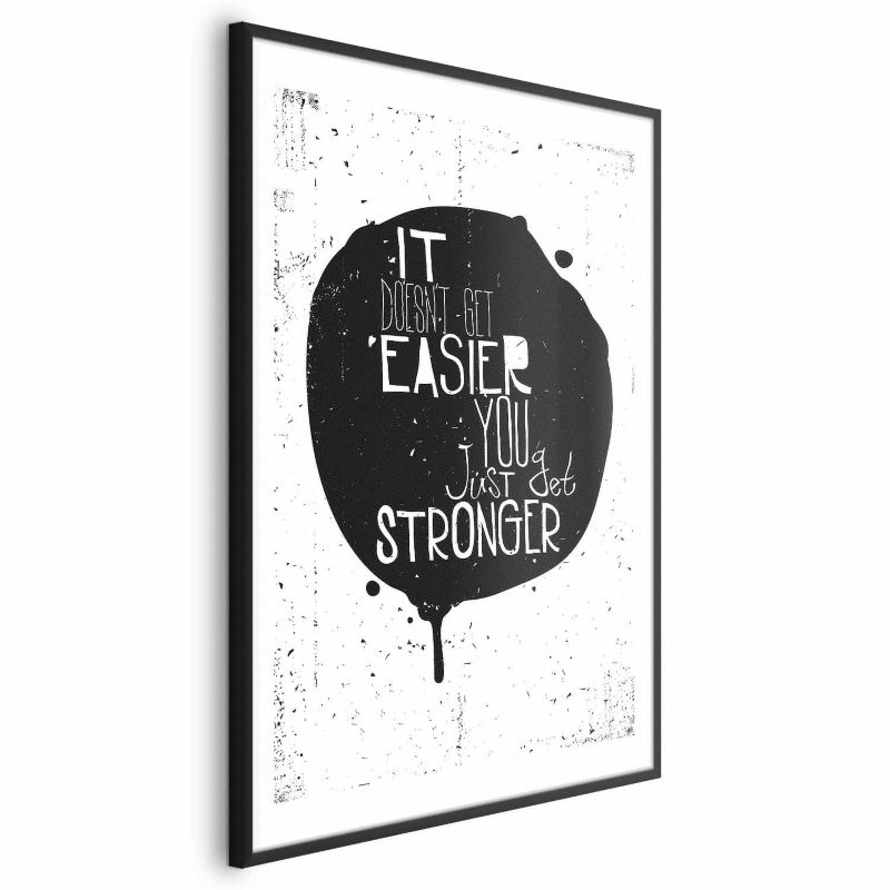Plakat Artgeist Stronger 60x90 cm z ramą czarną 1 szt