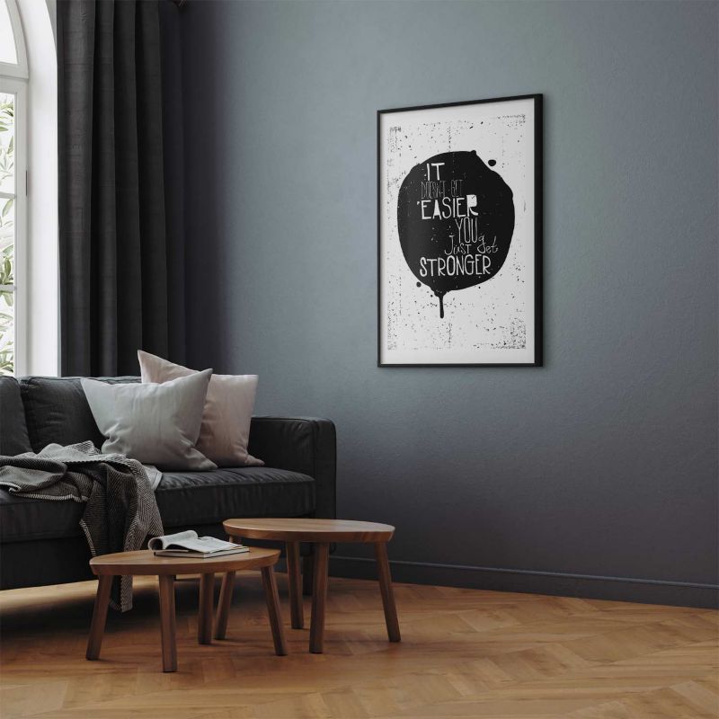 Plakat Artgeist Stronger 60x90 cm z ramą czarną 1 szt