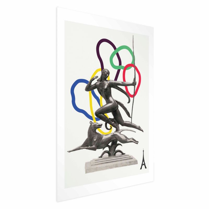 Plakat Artgeist Strzelająca kobieta 60x90 cm bez ramy 1 szt